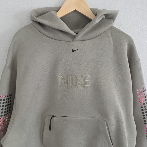 Nike Mens Tech Fleece Hoodie Oversized Fit Sweatshirt HJ0683-320 Size Small NEW - Picture 2 of 11